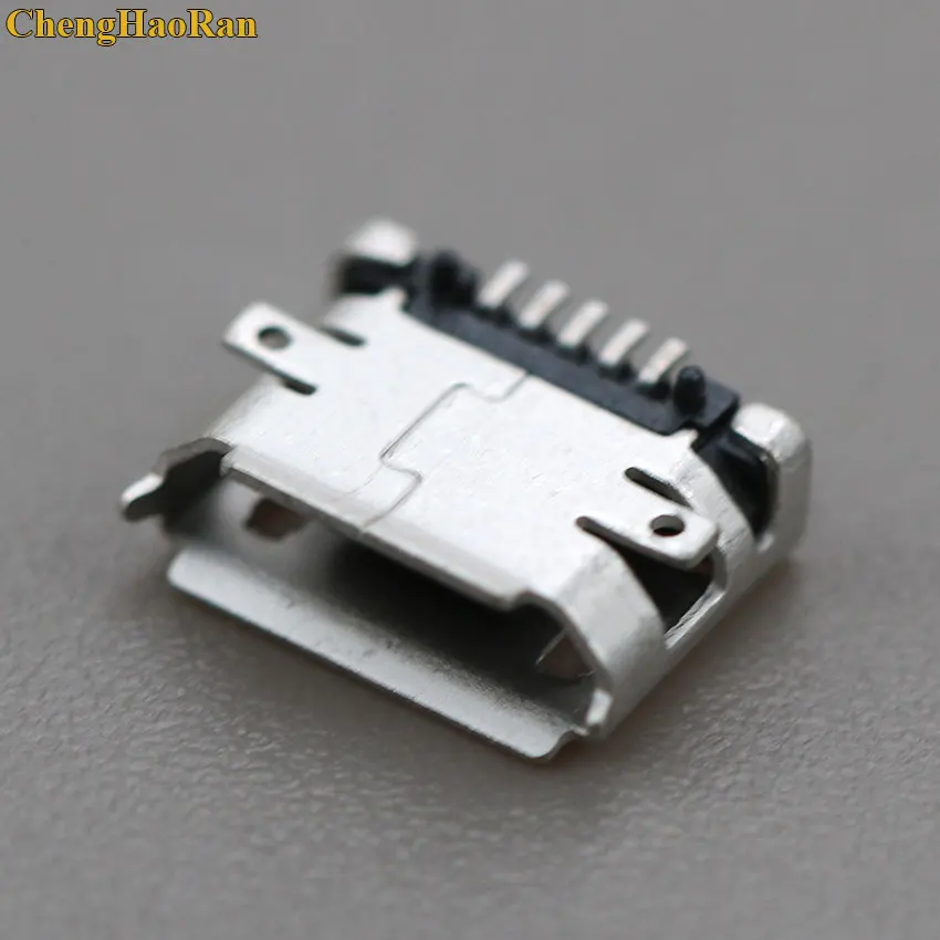 ChengHaoRan 50 шт 100 шт 5 крепеж; микро-usb разъем для зарядки с отверстием для sony/Blackberry/lenovo/OPPO/zte/htc