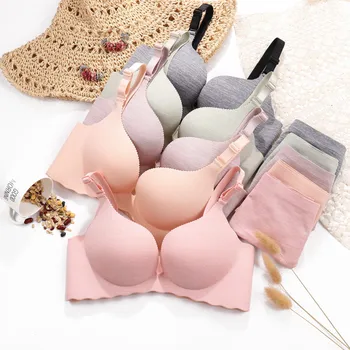 

New products for autumn and winter, women's bra set, one piece, seamless design, lightweight bra, no steel ring, gather