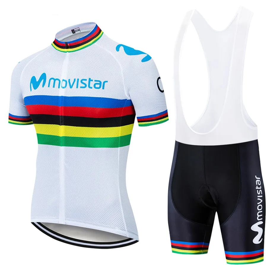 Maillot movistar team custom UCI Sports pak custom racefiets team conjunto malliot ciclismo movistar велосипедная майка - Цвет: cycling set 13