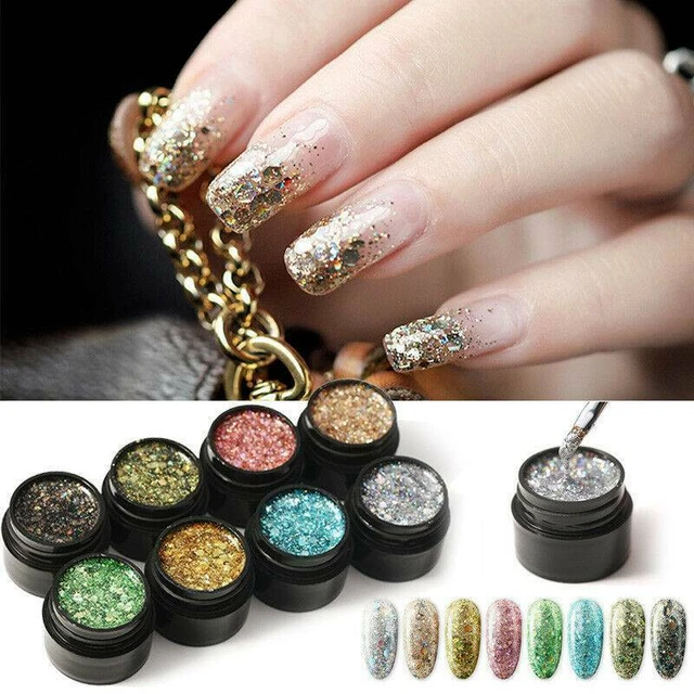 Shiny Gel Nail Polish Painting Nail Art Vernis Semi Permanent Diamond  Glitter UV Nail Gel Top Coat Manicure Primer Hybrid - AliExpress