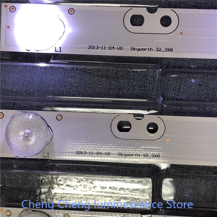 6 шт./лот для 32 дюймов использовать SKYWORTH 32_3X8 SH32MJE8MY3024000235 8 светодиодов 595 мм