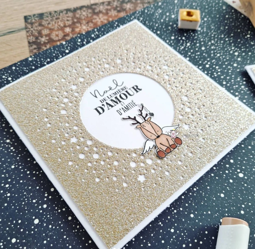 돼지 공예 금속 절단 다이 컷 다이 금형 겨울 배경 프레임 스크랩북 종이 공예 칼 금형 블레이드 펀치 스텐실 다이