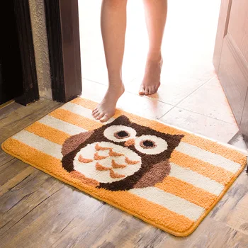 

Cartoon Floor Mat Kitchen Bathroom Rectangular Mats 50cm*80cm Entrance Doormats Washable Bedroom Living Room Carpet