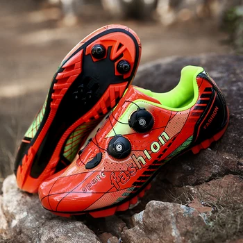 

new bike shoes men and women mountain bike shoes self-locking original bicycle shoes road cycling shoes couple models MTB shoes