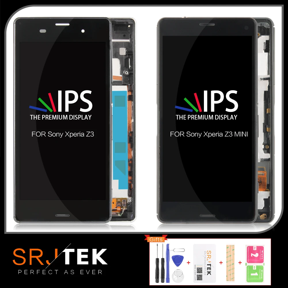 Для SONY Xperia Z3 Compact дисплей рамка Z3 Mini D5803 D5833 сменный дисплей для SONY Xperia Z3 lcd D6603 D6633
