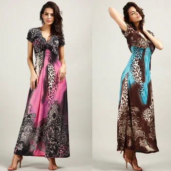 

WOMEN'S Dress Summer New Style Beach Bohemian Dress Loose Viscose Deep V-neck Casual Dress party dress women dress