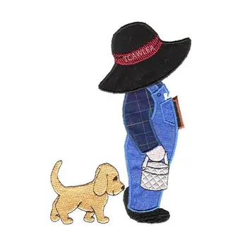 

Farmer with Dog Metal Cutting Dies Lovely Boy Doll Stencil for DIY Scrapbooking Craft Cards Decoration 2020
