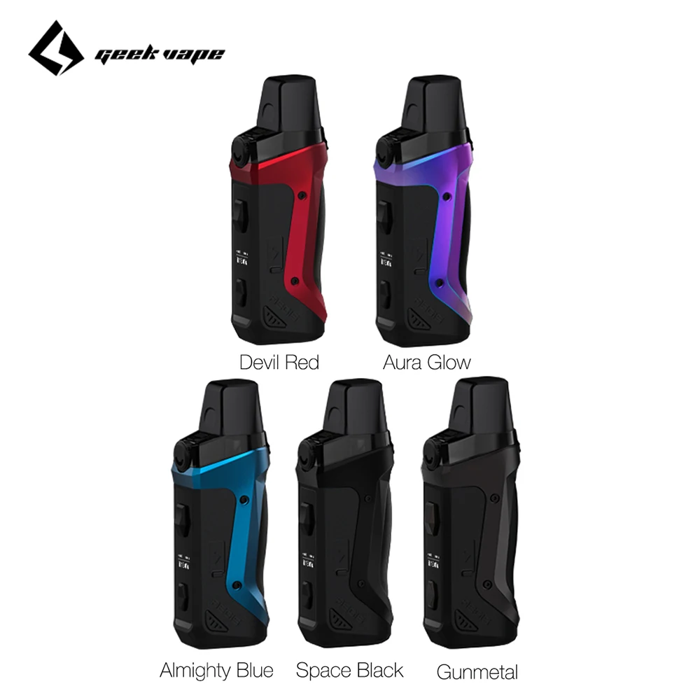 

Geekvape Aegis Boost 40W Pod Mod Kit 1500mAh Battery 2ml/3.7ml Refillable Pod 0.08s Firing Speed MTL &DTL Ecig vape kit VS Vinci