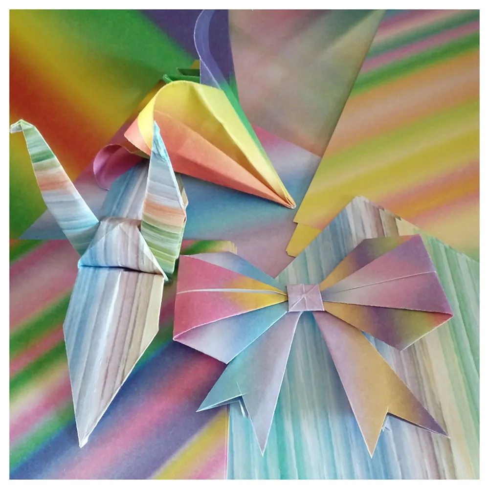 Square Origami Paper Double Side Folding Gradient Color Craft Papers for Kids Handmade DIY Scrapbooking Craft Decoration