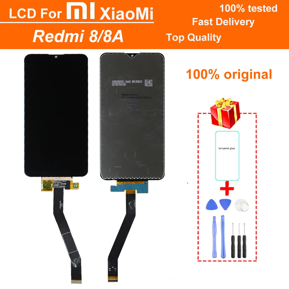 

Original 6.22" LCD with frame Display for XIAOMI Redmi 8 / Redmi 8A LCD Touch Screen Digitizer Assembly Replacement Screen