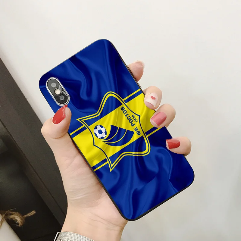 Чехол для телефона Shomurodov чехол для iphone DIY для Rostov FC чехол черный мягкий TPU для iphone 11Pro X XR XS MAX 7 8 7plus 6 6S 5S SE 5