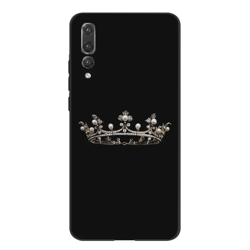 B12 Desxz чехол для телефона huawei P30 P20 P9 P10 P8 Lite Pro P Smart Cover queen and king crown - Цвет: B12