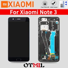 5," ЖК-дисплей для Xiaomi Mi Note 3, сенсорный ЖК-экран с рамкой, датчик отпечатков пальцев, сменный дисплей для Xiaomi Mi Note 3