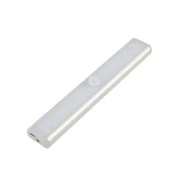 

1 Pcs LED UV Under Cabinet Light USB Charging PIR Motion Sensor Lamp lighting for Cupboard Closet Sterilizer Kill Dust Mite