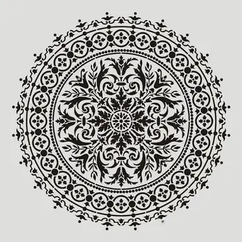 

4pcs Flower Stencil Wall Painting DIY Drawing Template for Floor Tiles Funiture M17F