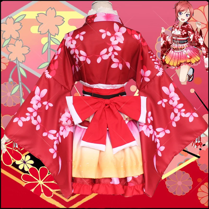 Летний фестиваль Lovelive yukata Пробуждение Чжэнь Цзи кимоно улучшение cos аниме танец