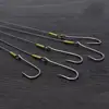 10/5PCS 25cm Anti Bite Steel Wire Leader Leashes For Sea Fishing With Baitholder Hook Swivel Fishing Line Saltwater Pike Bass ► Photo 3/6