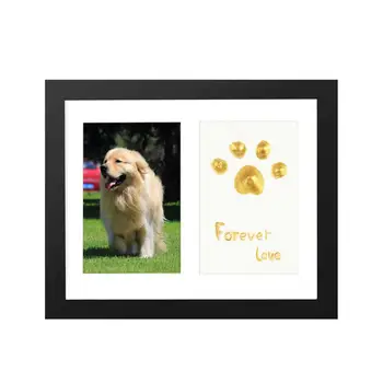 

DIY Photo Frame Keepsake 4x6 in Photo Frame with Pet Imprint Kit Memorial for Dog or Cat Pictures for Room Wall