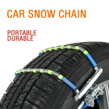 

76×12cm Winter Car Easy Installation Snow Chain Tire Anti-skid Belt Emergency Snow Chain Suitable For 165-195 Tires #BL4