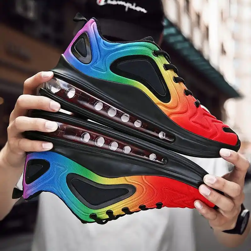 basketball shoes rainbow