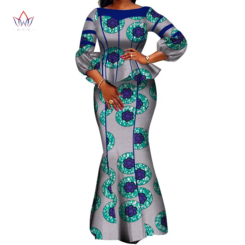 Африканская Женская юбка набор Дашики высокого качества хлопок короткий топ и юбка африканская одежда хороший пошив женские костюмы WY3710 - Цвет: 22