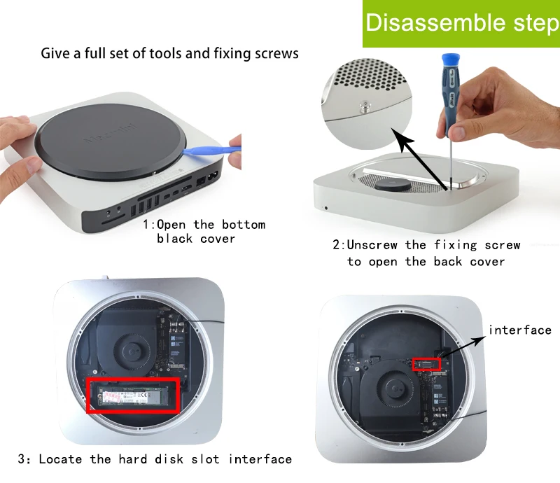  SSD A1347 ssd für MAC Mini A1347 2014 festplatte A1347 Fügen Sie eine zweite solid state drive A134