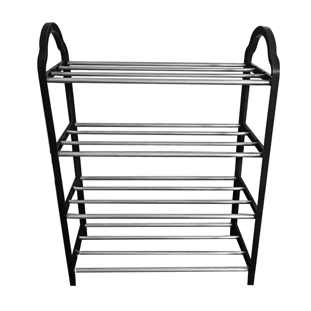 Estante Simple de aluminio para zapatos, armario de almacenamiento de