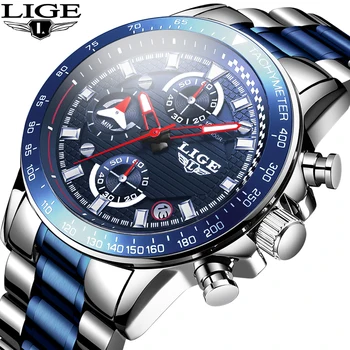 

2020 New Watch Men LIGE Fashion Classic Quartz Clock Mens Watches Top Brand Luxury Business Waterproof Watch Relogio Masculino