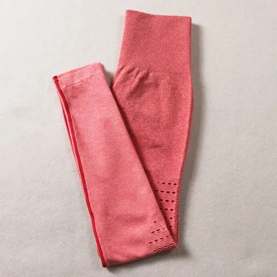 Orange pink legging Imlario, резинки, для ягодиц, для спортзала, для тренировок, леггинсы, Омбре, бесшовные, для женщин, высокая талия, для фитнеса, для йоги, с вырезами, для бега, активная спортивная одежда - Цвет: Orange pink legging
