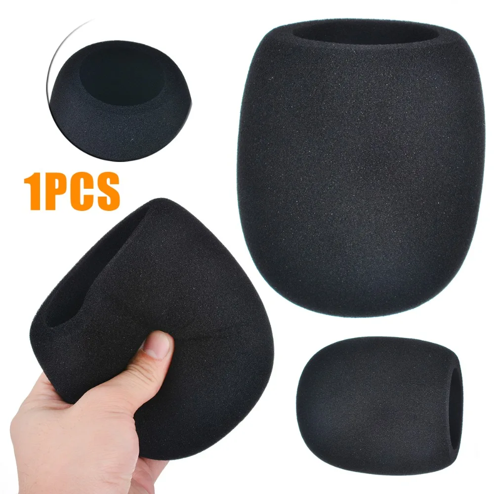 

1PC Usb Microphone Pop Black Microphone Foam Cover Filter Windscreen Sponge Cover Replacement for Blue Yeti Pro Mic