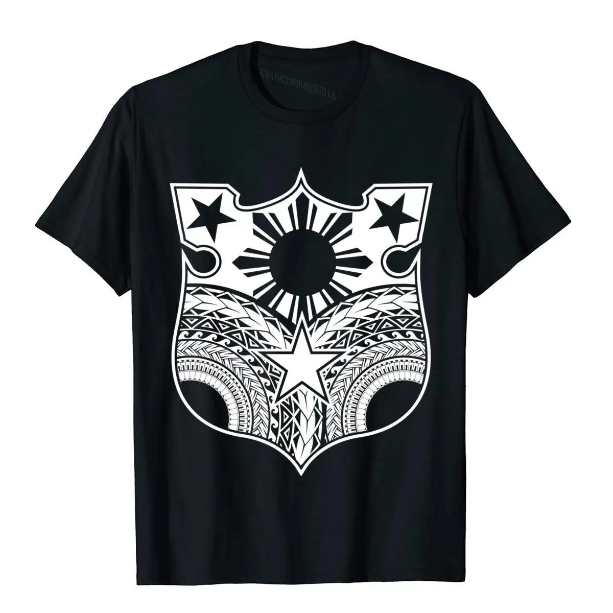 

Vintage Tribal Filipino Flag Shirt Filipino Heritage T-Shirt Europe Student Top T-Shirts Rife Cotton Tops Tees Preppy Style