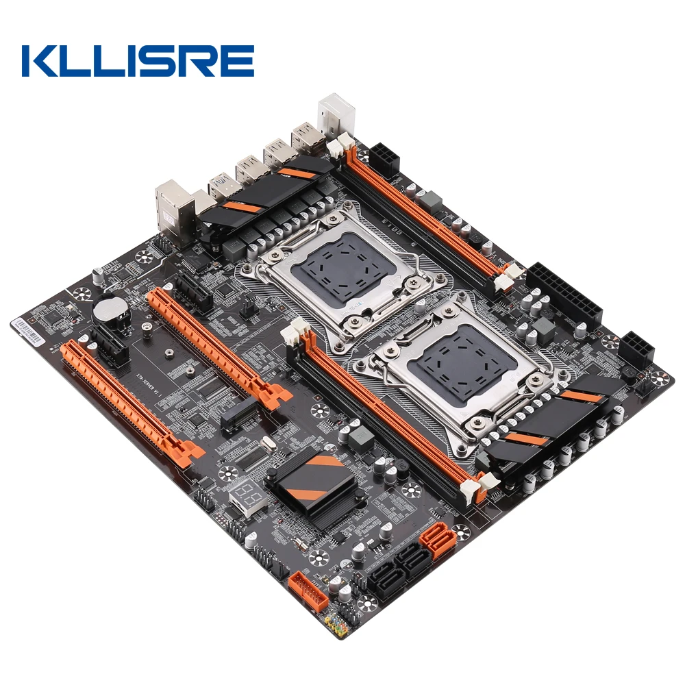 Комплект материнской платы X79 с двумя процессорами 2 шт. Xeon E5 2689 4 8 ГБ 1600 МГц память