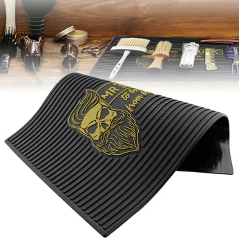 

Thicken Silicone Mat Heat-Resistant Pad push-shear scissores Mat hair blow dryer combl clip display pad Barbershop accessories