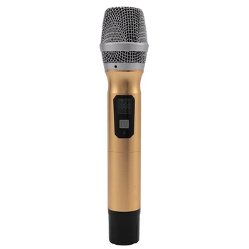 

Professional UHF Wireless Microphone Variable Frequency Universal Microphone for KTV Home Karaoke Meeting Teaching Microphone(6.