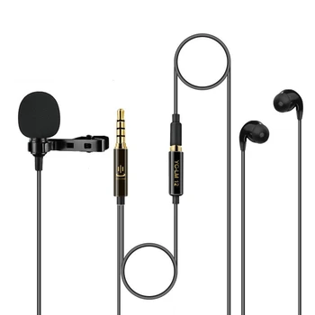 

YICHUANG YC-LM12 3.5mm 1.5M Lavalier Microphone Dedicated Mini Mobile Phone Microphone Lavalier Live Recording Microphone