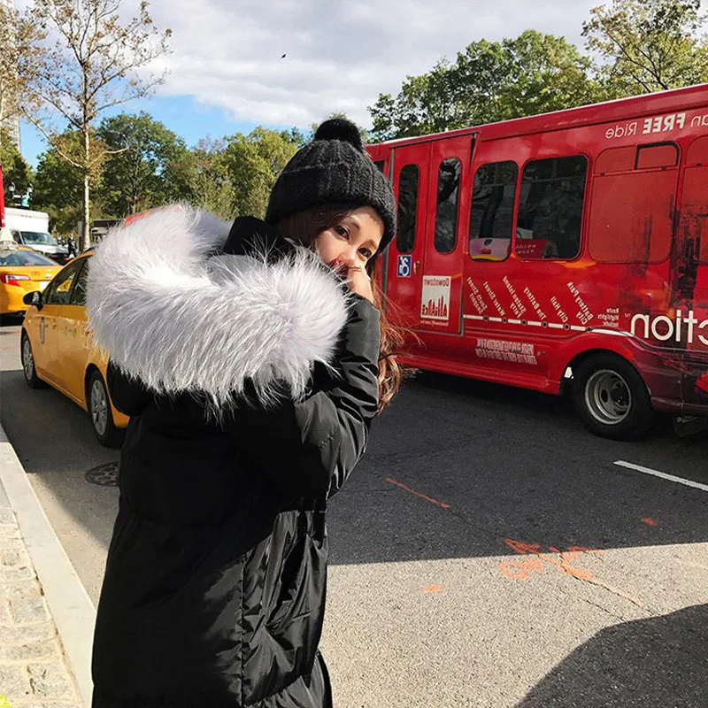 

CHIC Coat Hong Kong Style Women's Winter Coat Cotton-padded Jacket INS Mid-length 2018 New Style Dongdaemun over-the-Knee Cotton