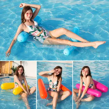 

Water Hammock Single People Increase Inflatable Air Mattress Beach Lounger Floating Outdoor Foldable Sleeping Bed