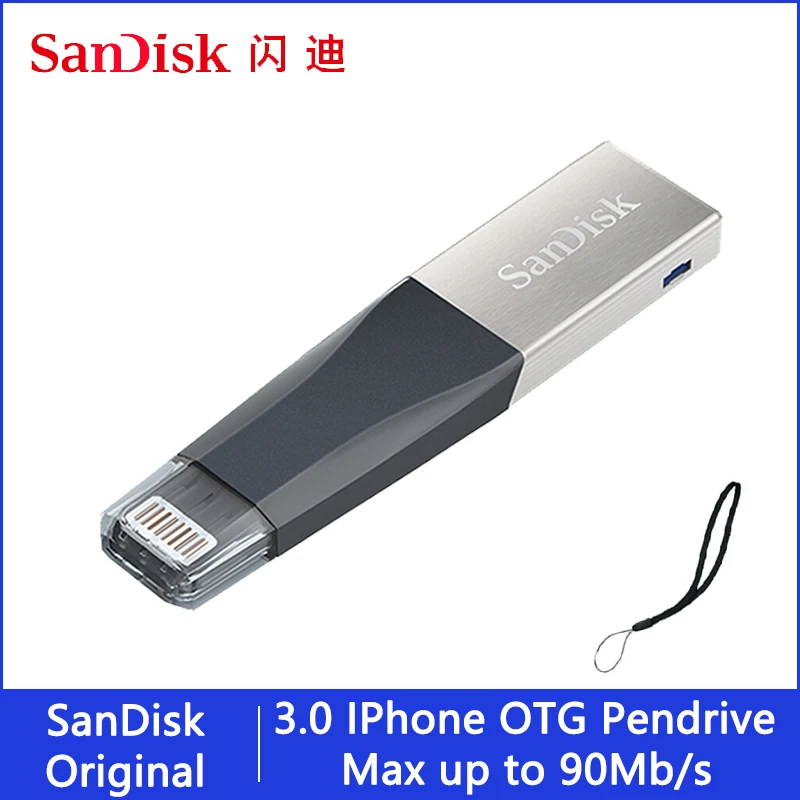USB-флеш-накопитель Sandisk Ixpand OTG объемом 64 128 ГБ 256 32 3 0 Гб | Компьютеры и офис