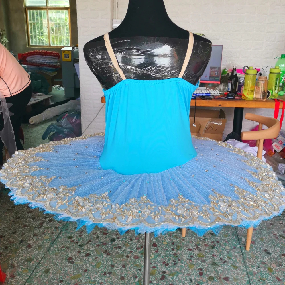 Leotard Professional Ballet Dress For Tutu Skirts Belly Dance Costumes Princess For Children Pancake Dancewear