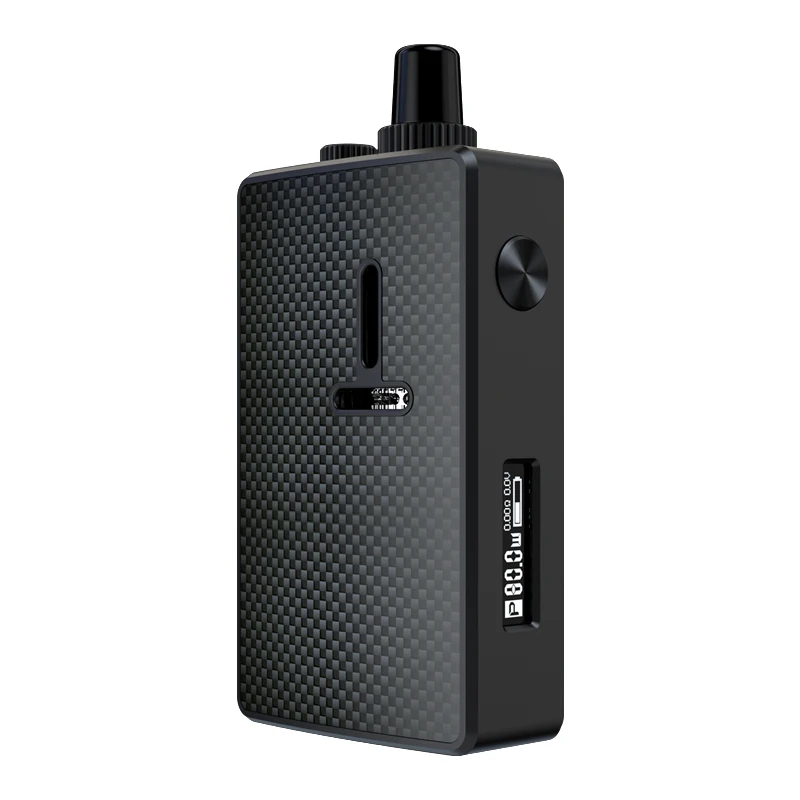 black Carbon Fiber Mechlyfe Ratel XS AIO 80 Вт TC Rebuildable Pod Mod комплект от одного 18650 и 5,5 мл емкость картриджа 510 резьба для DTL и MTL Vape комплект - Цвет: black Carbon Fiber