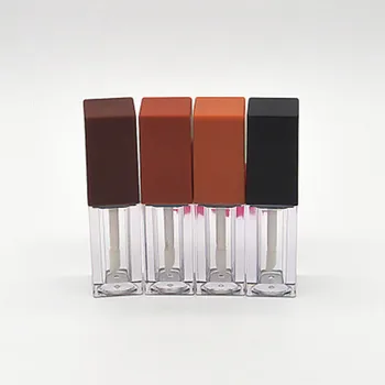 

5MLSquare Pumpkin Color Lip Glaze Tube Empty Tube Lip Gloss Empty Bottle Lip Glaze Sub-bottle Makeup Lip Bottle