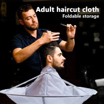 

1PC Adult Foldable Hair Cape Cutting Cloak Umbrella Cape Salon Waterproof Barber Salon Barber Special Hair Styling Accessories