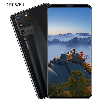 

S20 Pro Smartphone 5.8 Inch Screen Smartphone 512M+4G Android Smartphone 3D Glass Plated Back Cover Black