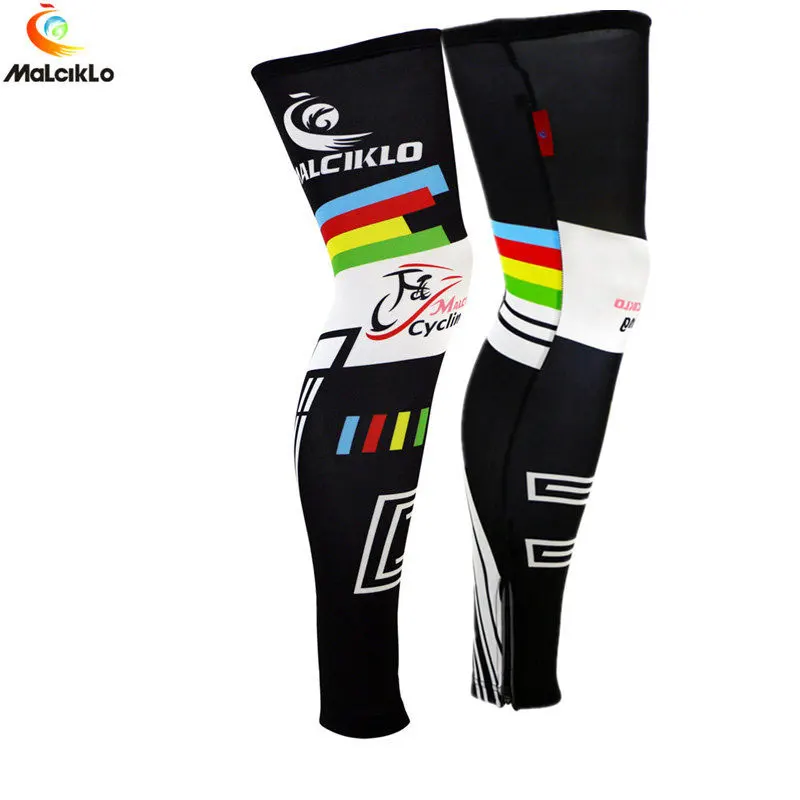 Cycling Leg Warmers Malciklo Men Women Compression Cycling Legwarmers Sport Safety Running Legging Basketball Soccer Leg Warmers Tights Sportswear