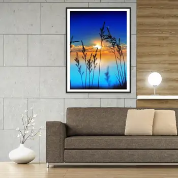 

5D DIY Diamond Painting Scenery Diamond Mosaic Cross Stitch Full Diamond Embroidery Sunset Home Decor