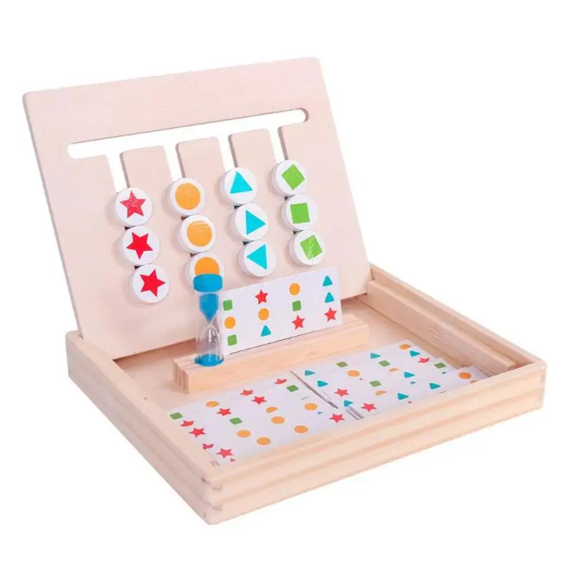 

Baby Learning Toys Kids Wooden Montessori Teaching Aids Puzzle Toy Logical Thinking Training