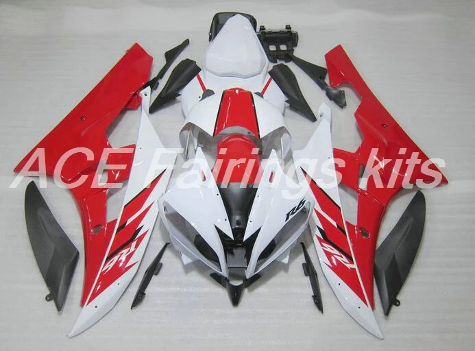 4 подарка ABS полный обтекатель наборы Подходит для YAMAHA YZF-R6 2006 2007 обтекатели комплект YZF R6 06 07 литья под давлением красный белый цвет