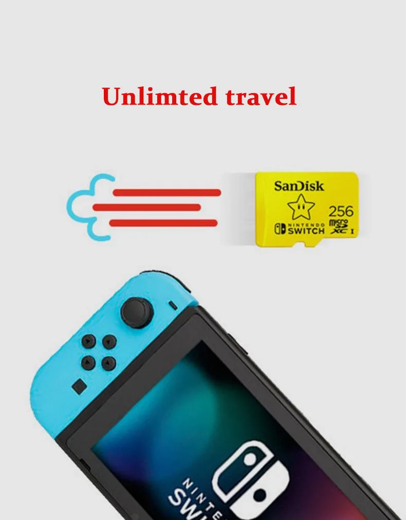 SanDisk Memory Card 128GB 64GB 256GB Micro SD Card New Style For Nintendo Switch microsd TF Card SDXC UHS-I Game Expansion Card 4gb sd card