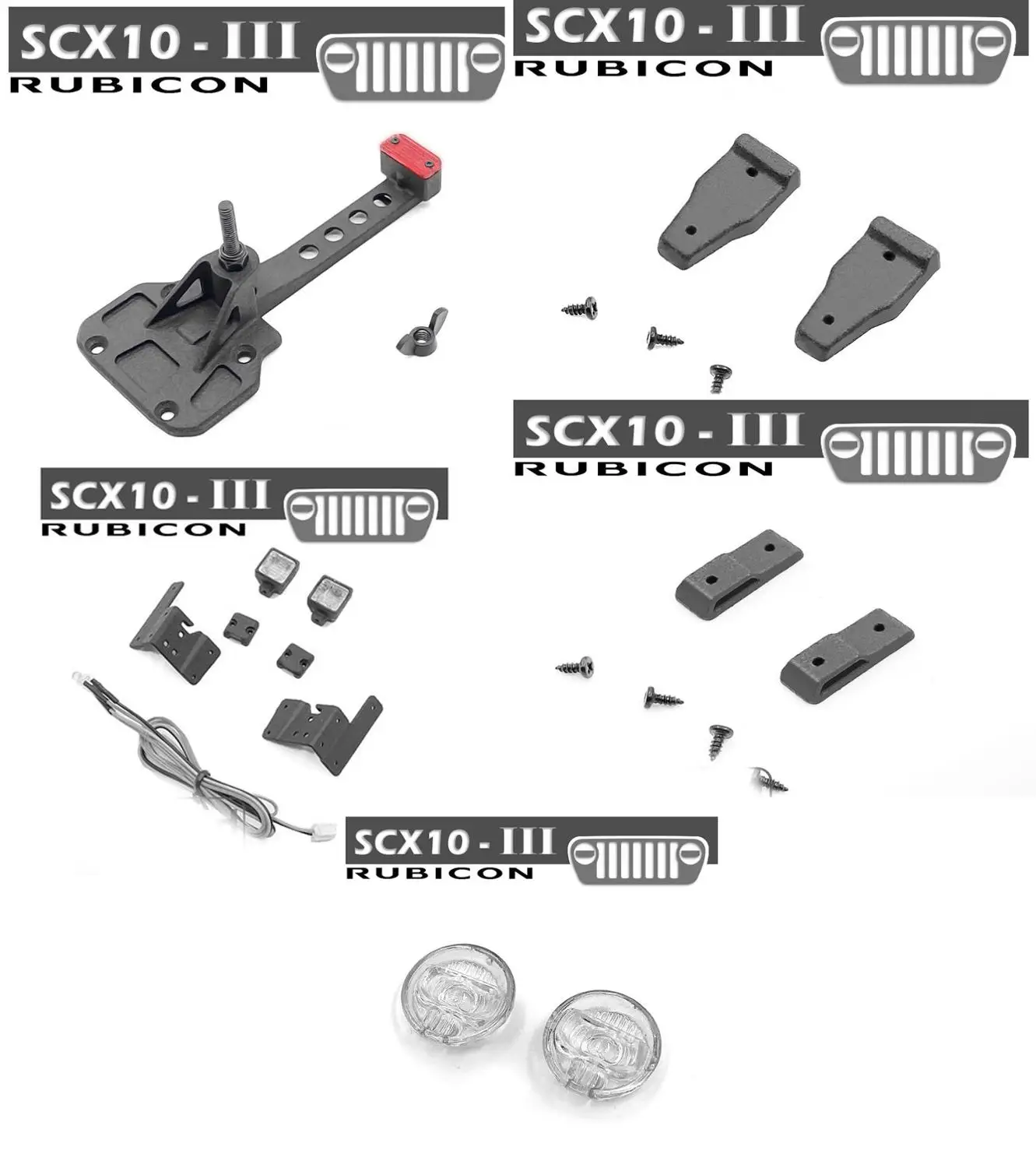 Обновленный комплект деталей для автомобилей AXIAL SCX10 III jeep JL rc|Детали и аксессуары|