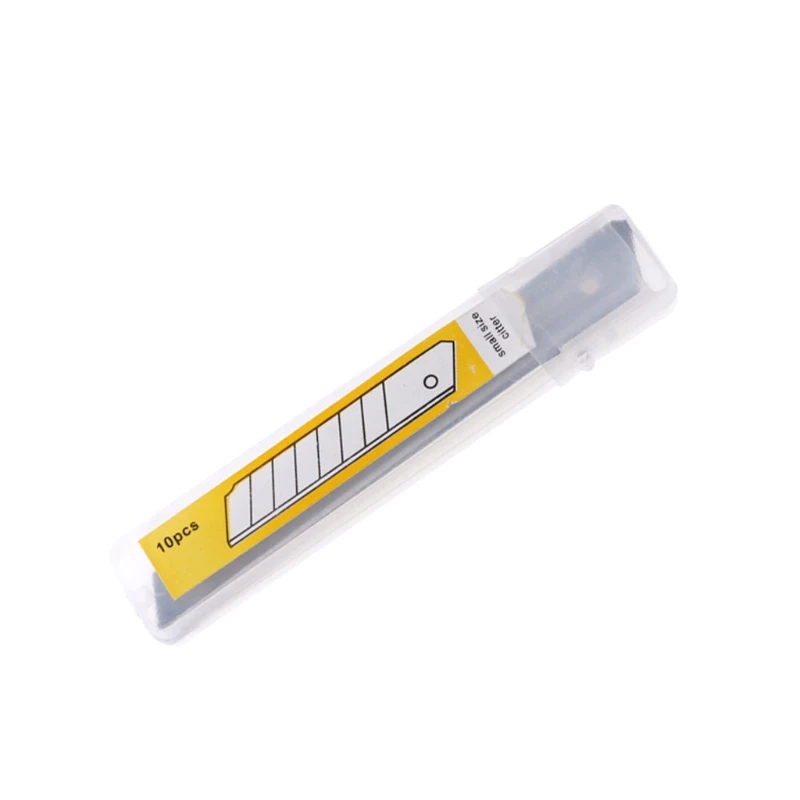 11AG400219-9 10 шт. Boxcutter отламывающимся замена лезвия 9/18 мм Керамика утилита Ножи лезвия - Цвет: 11AG400219-9